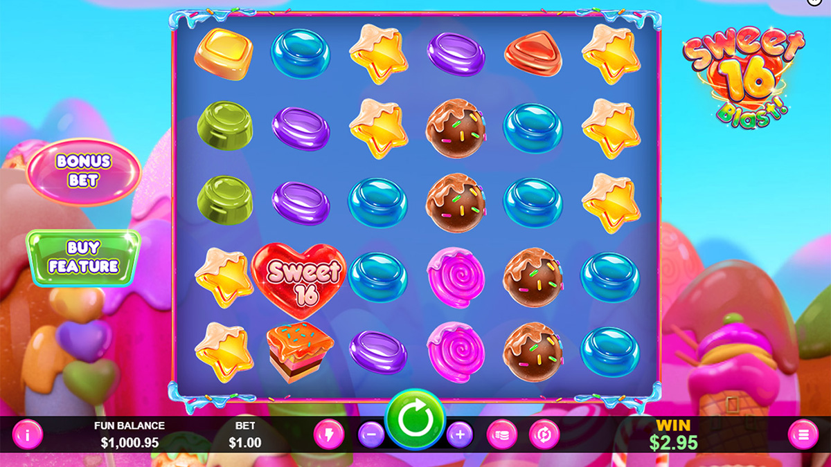 Play Sweet 16 Blast - RTG Slots Game Sweet 16 Blast - RTG Slots Game